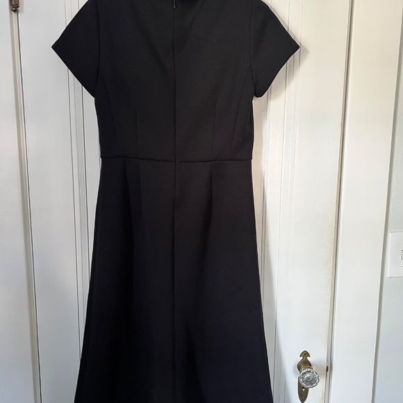 Ann Taylor Black Dress -The Midi Flare Dress in Double Knit - Picture 3 of 5